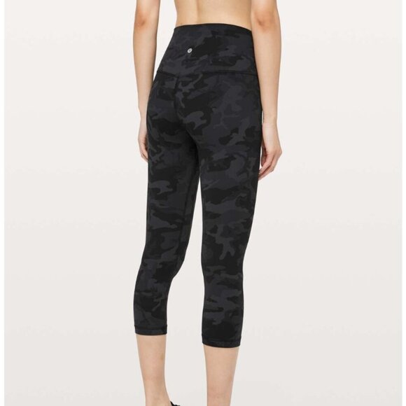 Lululemon Align Crop *21" Incognito Camo Multi Grey - Picture 1 of 1